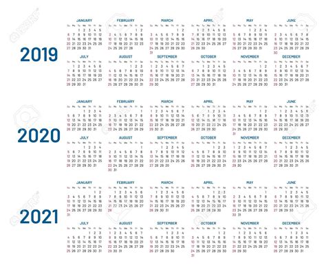 3 Year Calendar 2021 Calendar Printables Free Blank