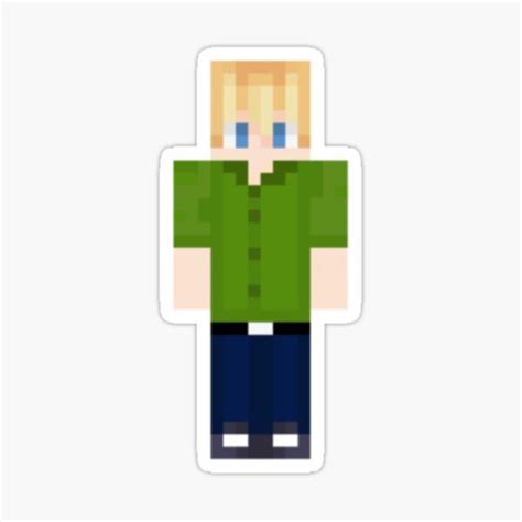 Tubbo’s Mcyt Minecraft Skin Sticker By Jaypegdesigns Minecraft Skin