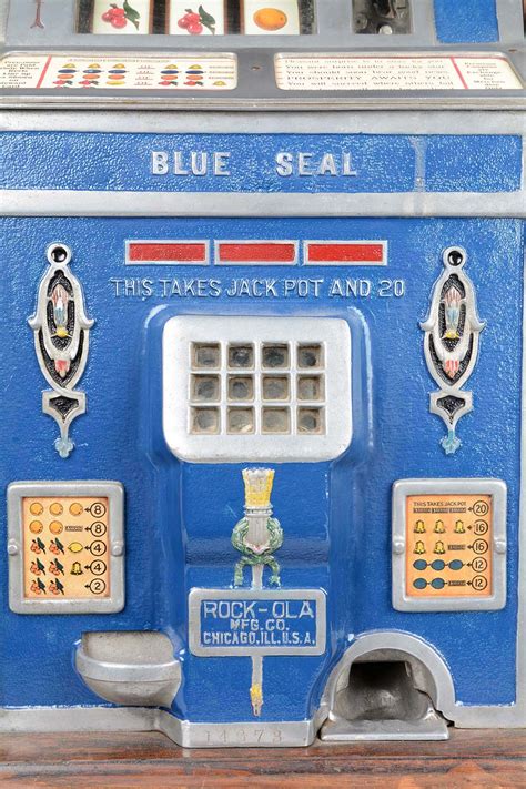 Lot Detail 5¢ Rock Olawatling Blue Seal Conversion Slot Machine