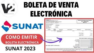 COMO EMITIR UNA BOLETA DE VENTA ELECTRÓNICA SUNAT Doovi