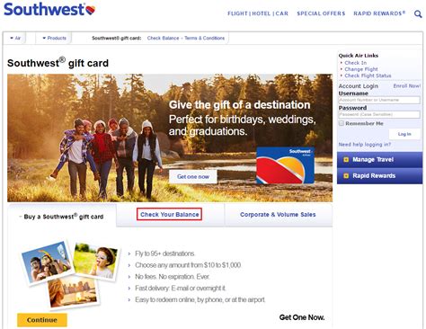 According to a national retail federation research, most people request. Southwest Airlines Gift Card Balance Checker Broken - Here ...