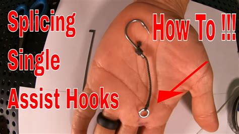 Assist Hooks How To Splice A Single Slow Pitch Jigging Assist Hook