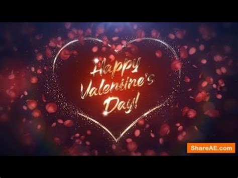 Valentine 23250083 | Free Download | After Effects Template - YouTube