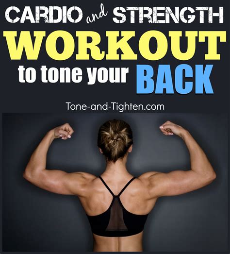 Best Cardio And Strength Workout To Tone Your Back Muscles Tone And