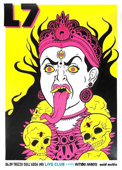 L7 Gig Poster Gig Posters Band Posters Concert Posters Poster Prints