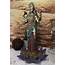 Ebros Hindu Goddess Lakshmi Standing On Lotus Blossom Statue Deity Of 