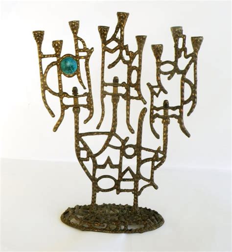 image result for brass green enamel menorah hanukkah menorah dreidel hannukah candlebra