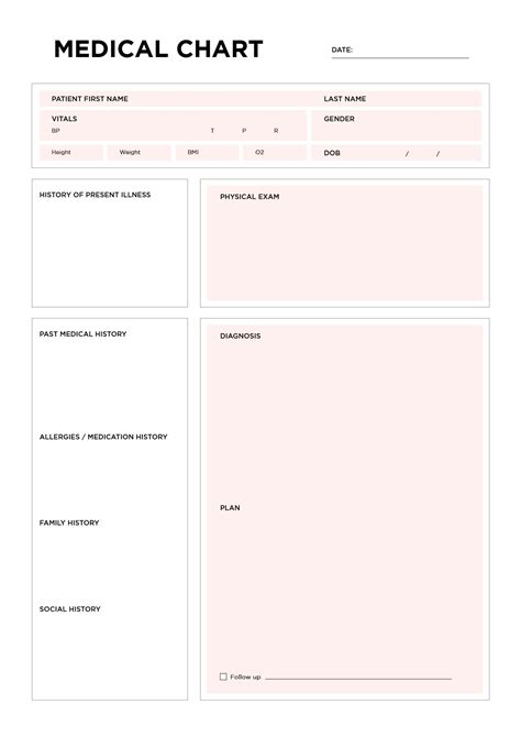 Blank Patient Chart Template The Chart 8ca