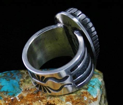 Tommy Jackson Rare High Grade Bisbee Turquoise Ring Turquoise Direct