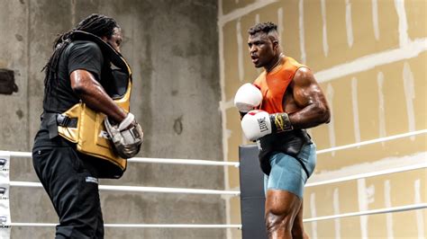Francis Ngannou Looks Awful In New Boxing Training Footage With Mike