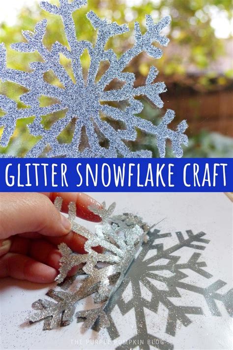 How To Make Glitter Snowflakes Christmas Crafts For