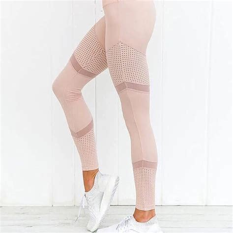 New Mesh Pattern Print Leggings Fitness Leggings For Women Sporting Workout Leggins Elastic