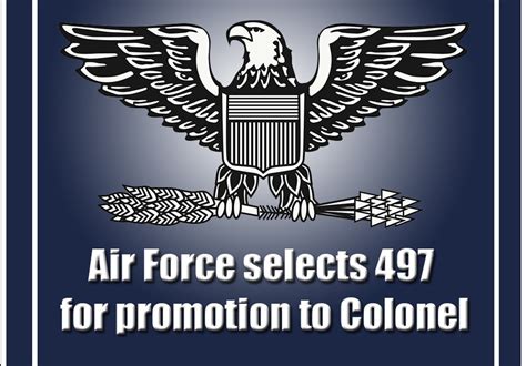 Af Selects 497 For Promotion To Colonel Air Forces Personnel Center