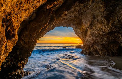 El Matador State Beach Elliot Mcgucken Fine Art Pacific Ocean Sunset