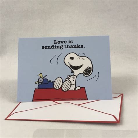 Graphique Peanuts Snoopy Thank You Notecards Blank 16 Cards Love