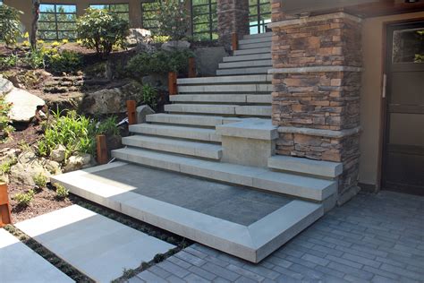 A Roman Steps Custom Precast Concrete Stair Treads With Modifications
