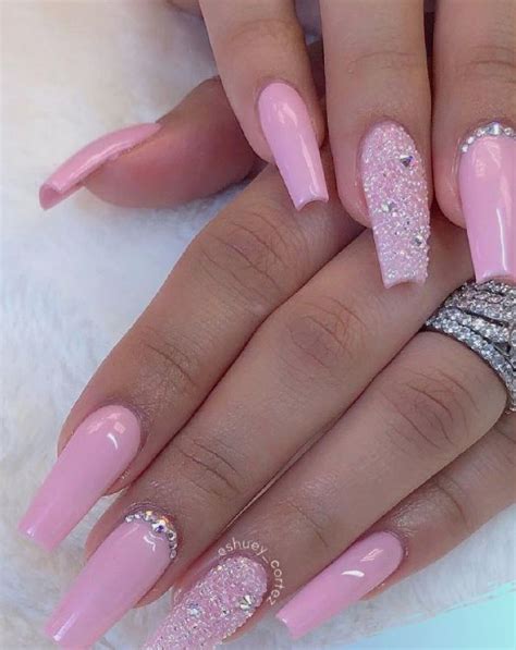 The Best Cute Pink Acrylic Nail Ideas References Fsabd42