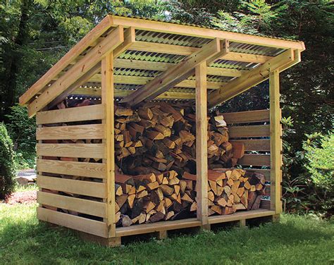 Diy Plans To Build Firewood Shed 5 Cord Sizes Etsy