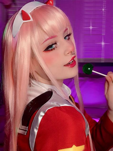 Zero Two Cosplay Pink Hair Cosplay Woman Remy Human Hair Wigs