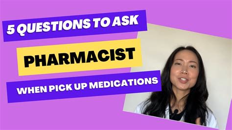 5 Questions To Ask Your Pharmacist When Picking Up Medications