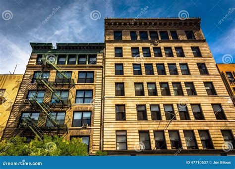 Apartment Buildings In Manhattan New York Stock Image Image Of