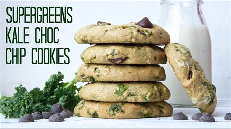 Tasty cookies don't have to be unhealthy. KALE SUPERFOOD CHOCOLATE CHIP COOKIES RECIPE 🍪🌱 | VEGAN ...