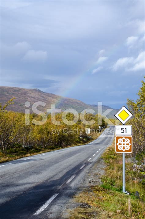 Rainbow On Scenic Road 51 Stock Photo Royalty Free Freeimages