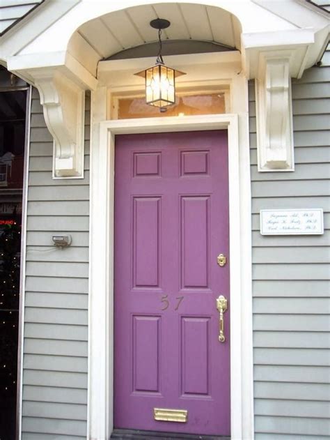 Color Trend 2014 Radiant Orchid 15 Beautiful Exterior Doors The