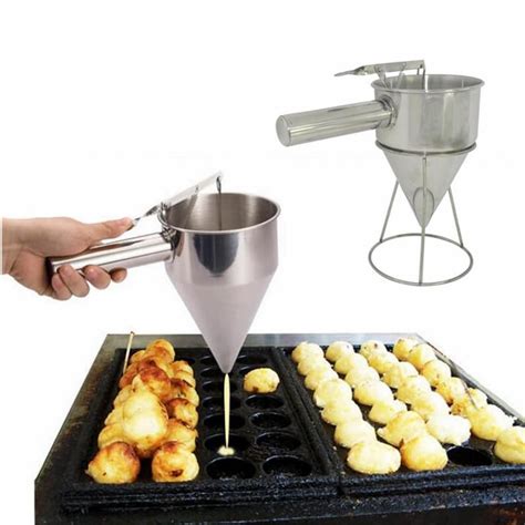 Buy Stainless Steel Funnel Octopus Balls Tools With Rack At