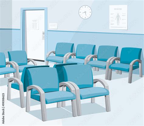 Empty Waiting Room In The Hospital Private Medical Practice Modern
