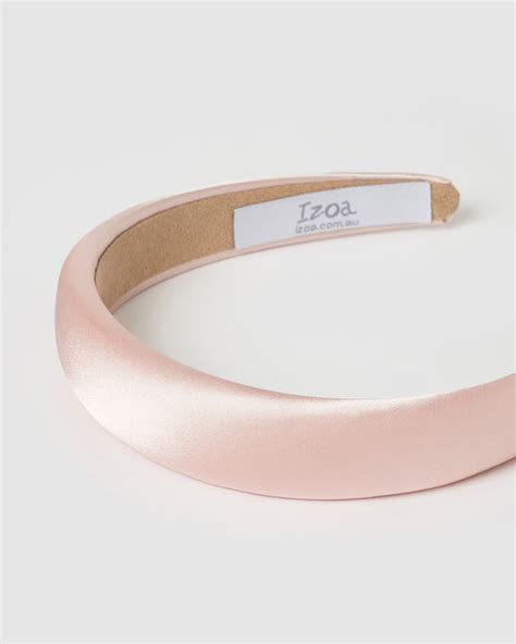 Izoa Paris Satin Headband Light Pink Shop Hair Accessories