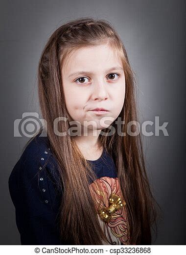 Stock Image Of 8 Year Old Girl Portrait Of A 8 Year Old Girl Nicely