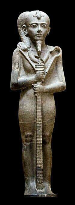 Sculpture Of The Ancient Egyptian God Khonsu From The Khonsu Temple At