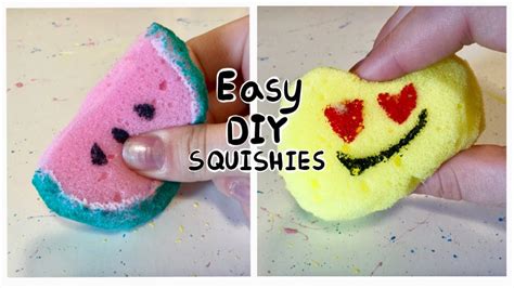 Easy And Affordable Diy Squishies Using A Sponge No Memory Foam Or