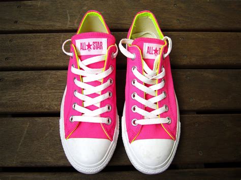 Hot Pink Yelloe Pink Converse Converse Boots Girls Converse