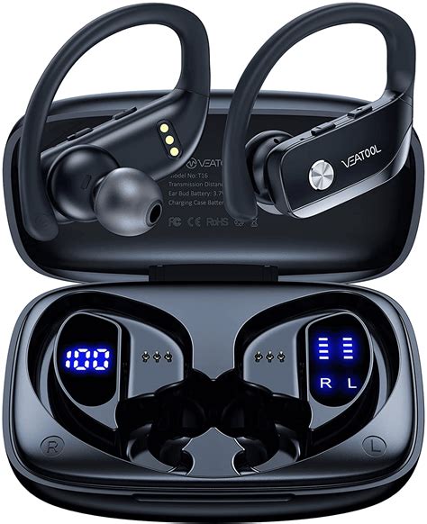 Wireless Earbuds Bluetooth Headphones 48hrs Play Back Sport Earphones