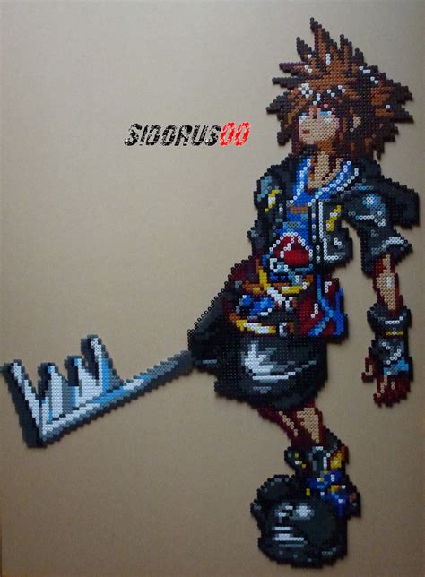 Kingdom Hearts Ii Sora Perler Beads Hama By Sidorus00 H