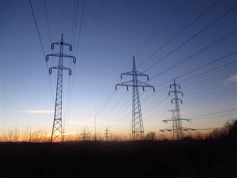 Free Images Electricity Energy Wires Force Transmission Tower