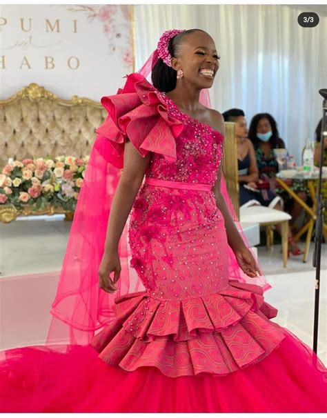 Pink Wedding Dress African Bridal Dress African Wedding Attire