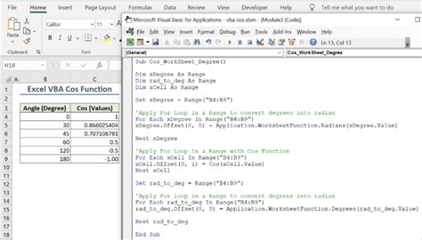 Excel Vba Acos Function Arccos Or Inverse Cos 3 Examples Solved Excel