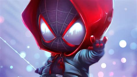 Spider Man Miles Morales Chibi Marvel 4k 238 Wallpaper