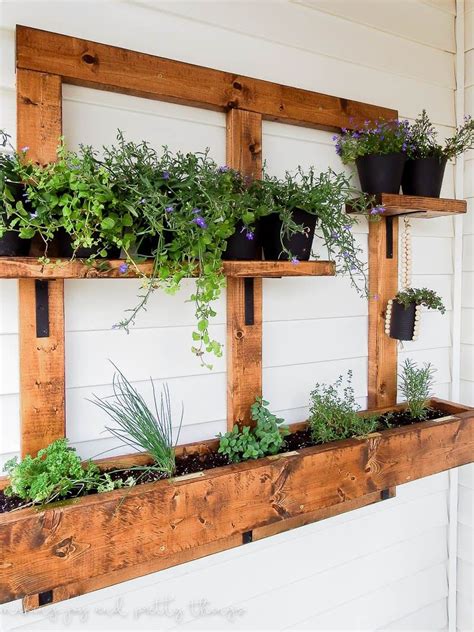 Diy Vertical Herb Garden Planter Making Joy And Pretty Things