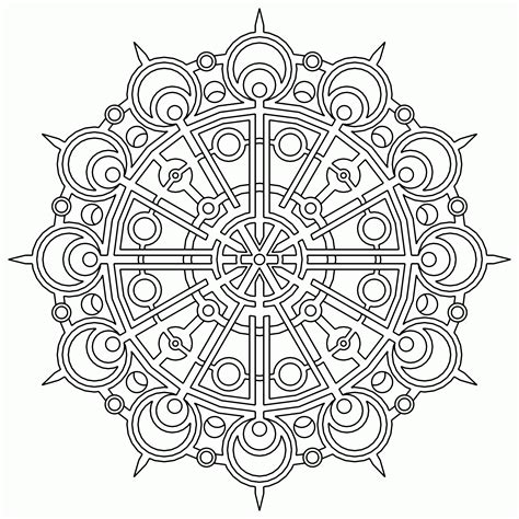 Free Printable Geometric Coloring Pages For Adults - Coloring Home