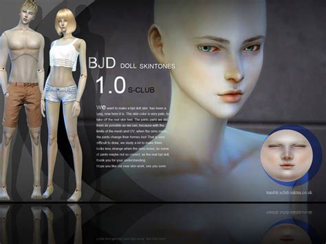 Bjd Doll Skintone 10 By S Club Wmll At Tsr Sims 4 Updates