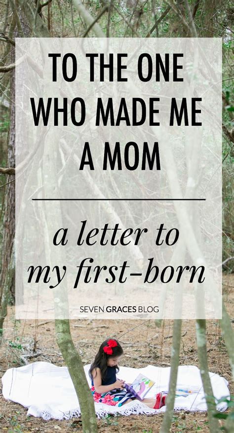 To The One Who Made Me A Mom For My First Born Letter