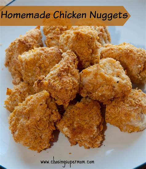 Homemade Chicken Nuggets Chasing Supermom