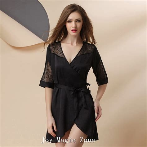Yomrzl L439 New Arrival Summer Sexy Lace Womens Robe High Quality One Piece Sleepwear Fashion