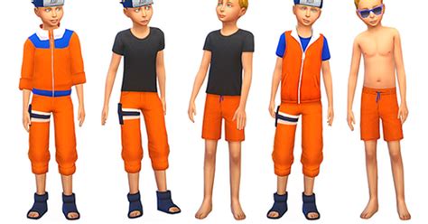 Roupas Narutonaruto Shippuden The Sims 4 Pirralho Do Game