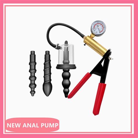 new manual anal pump rosebud pump vacuum sucking massage prostate stimulator anus dilator