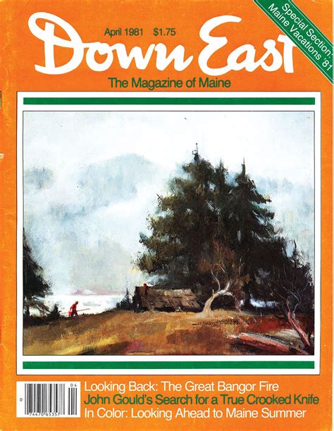 Bar Harbor By Harry Barton On The Cover Of Down East Magazines April 1981 Issue Bar Harbor